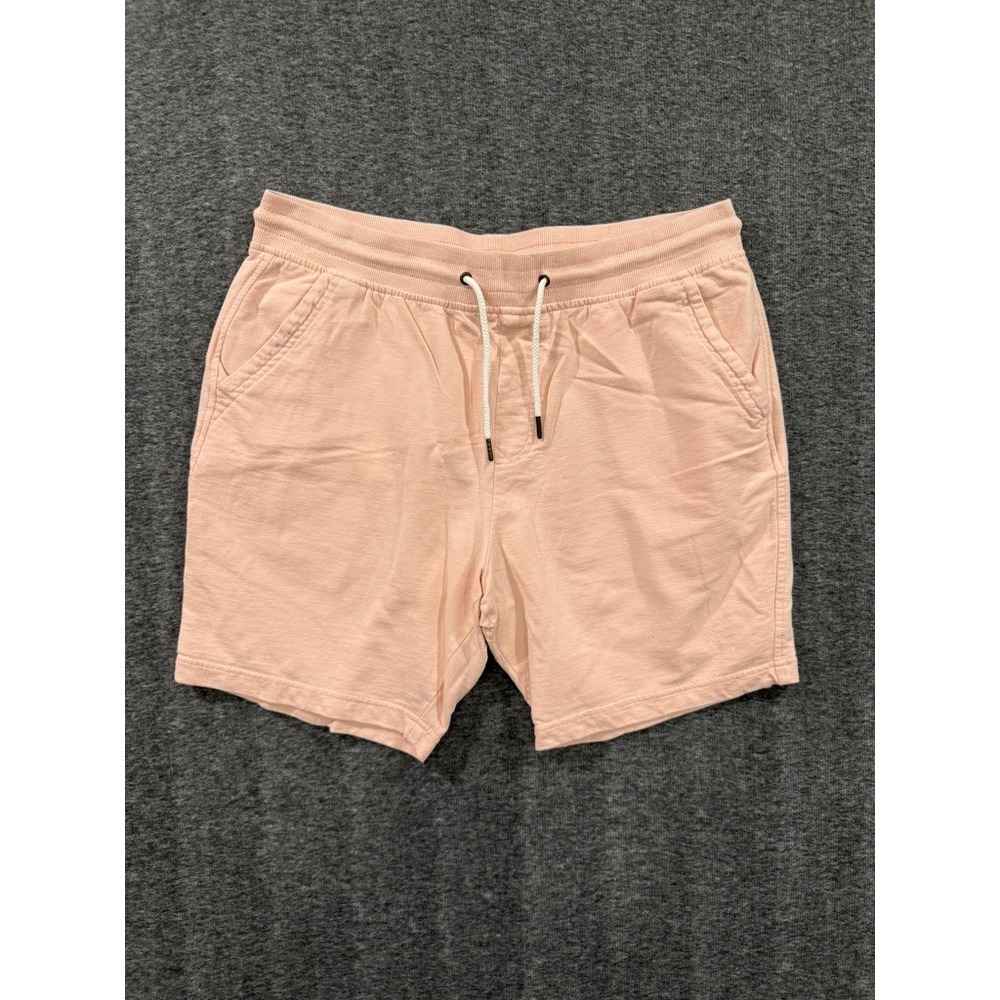 No Boundaries Mens Pink Cotton Knit Drawstring Shorts Large 36-38